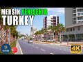 Turkey 4k luxury mersin yeniehir  walking tour with captions and map
