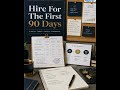 Hire for the first 90 days, not a generic wish list.  Define the outcome, recurring problems, metric