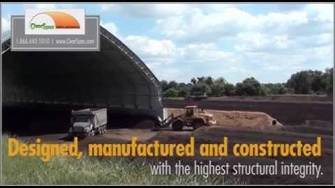 ClearSpan Fabric Structures covers Laurel Valley Compost Facilty with a Tension Fabric Building