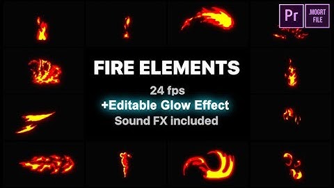 Flash FX Fire Elements Motion Graphics Templates