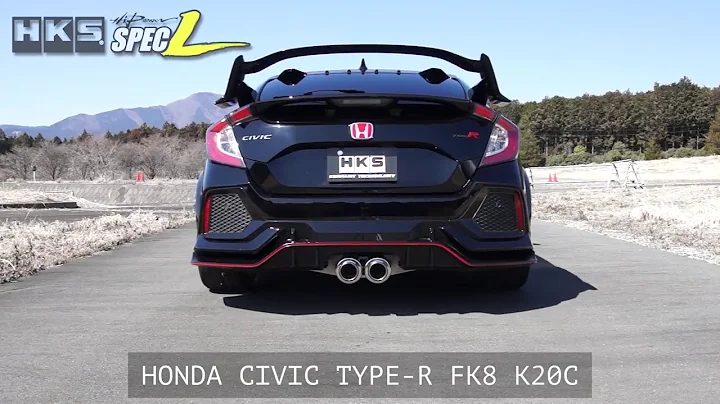 HKS Hi-Power Muffler Spec L Exhaust - Honda Civic Type R FK8 17+
