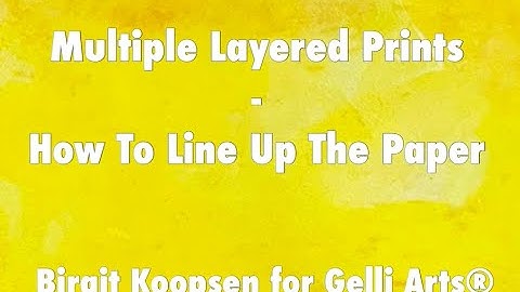 Multiple Layered Prints- Lining Up The Paper by Birgit Koopsen