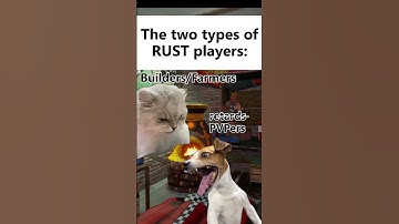 The two RUST player Experiences  #memes #funny #rustclips #rust #cute #cat #dog