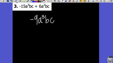 6.1 Adding and Subtracting Monomials