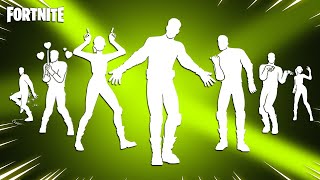 Top 50 Legendary Fortnite Dances With Best Music! (Dancery, Challenge, Snapshot Swagger, Ambitious)