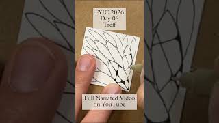 Fyic 2026 Day 8 Treff Seed Fragment Zentangle