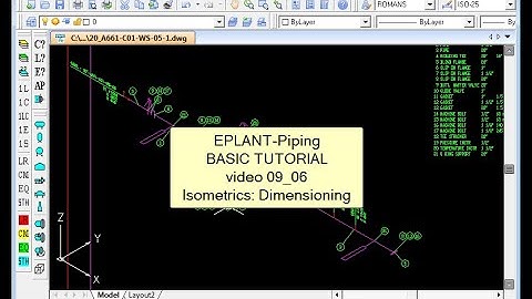 EPLANT-Piping Basic Tutorial: Isometric - Automatic Dimensioning (pde_09_06)