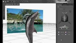 Daz Studio plugin - PowerPose add-on at work on Dolphin