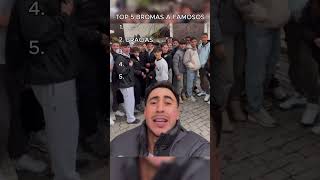 TOP 5 BROMAS A FAMOSOS 🤣