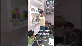 Punishment Video Of My Tution Students On Request Of My Subscribers