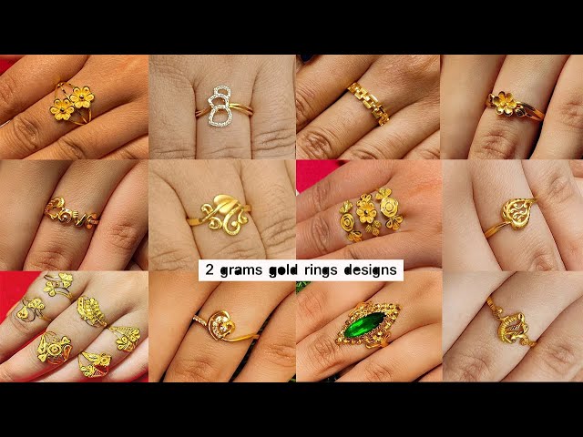 2 Gram Gold Ladies Party Collection Finger Ring Jewellery For Women -  African Boutique