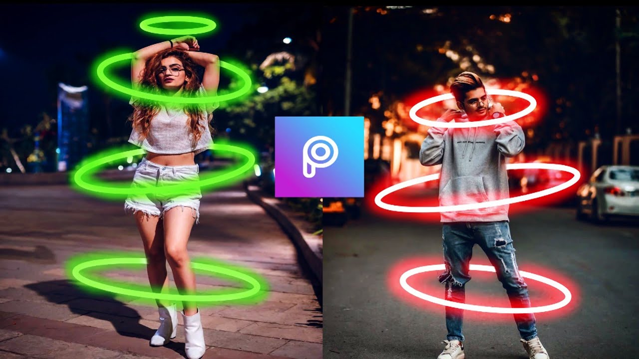 Neon Effect PicsArt Photo Editing Photo Editing Tricks 2020 YouTube