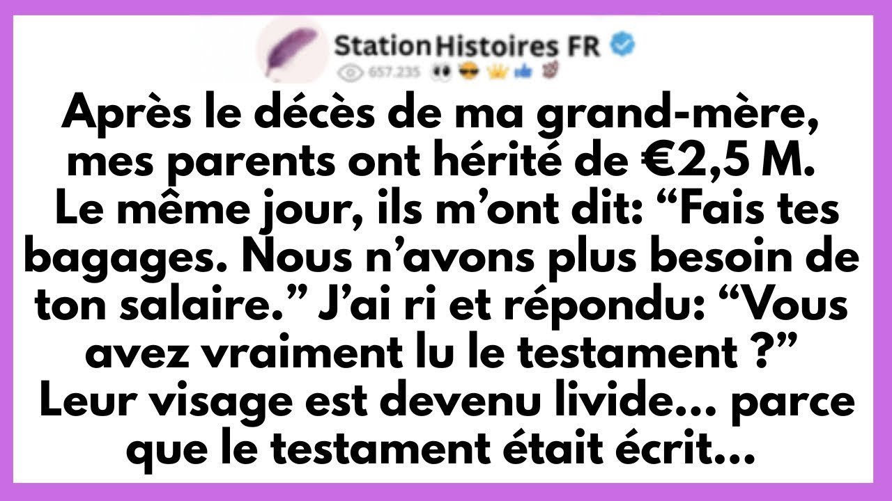 Mes Parents Ont Essayé De Me Mettre À La Porte Après Avoir Hérité 2,5 M€ De Ma Grand-Mère — Mais…