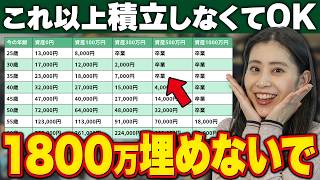 100日後に100万貯めますさん専用 衝撃の事実】新NISA1800万埋めなくていい？今すぐ積立を辞めても老後