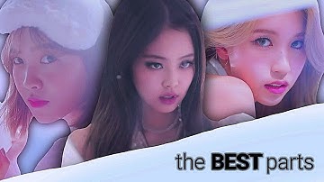 my favourite part of each blackpink, twice and red velvet title track