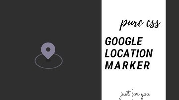 Location Marker Animation/effect Using HTML & CSS || HTML5 & CSS3 TUTS