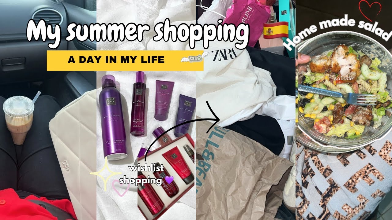 Big haul💄🪭 (druni /kiko/primark /rituals..) شنو شريت من اسبانيا 🇪🇸 homemade salad 🥗 واخيرا وصلوني💜🦄