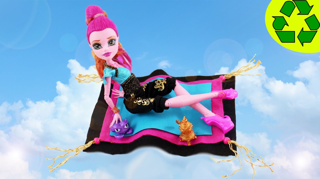Cómo hacer una alfombra mágica para tu muñeca GiGi Grant - Manualidades  para muñecas - YouTube