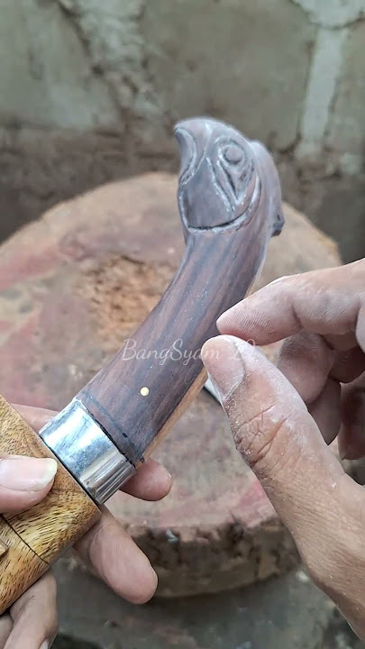 How to finish a machete handle using Korean glue to get a shiny result