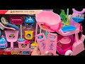 Satisfying with Unboxing Cute Pink Cleaning Cart Play Toys | ASMR Toys