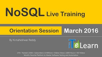 NoSQL  Orientation Session For Beginners Mar 2016