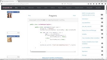 Java program to find the last non-repeating character in a String. | javapedia.net