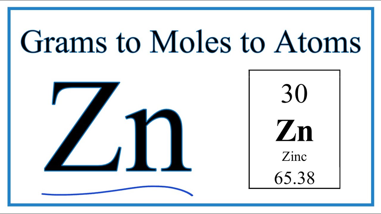 How Many Moles Of Atoms Are In 22.5 G Zn