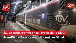 Jean-Pierre Farandou, PDG de la SNCF auditionné au Sénat