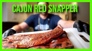 Smoked Cajun Red Snapper on a pellet grill  Recipe and BBQ Tutorial!