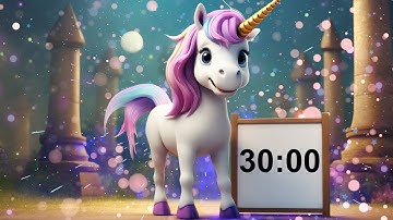 30 Minute Timer - Unicorn Theme