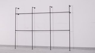 Installation Instructions for 115 Industrial Pipe Clothing Rack