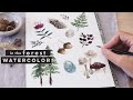 Watercolor Woodland Theme | Forest Painting Tutorial