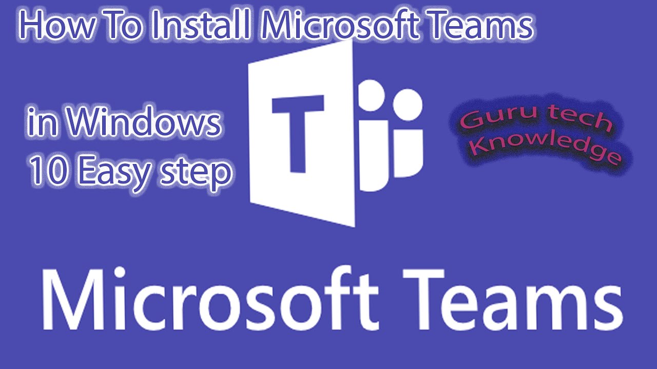 ms teams install windows 10