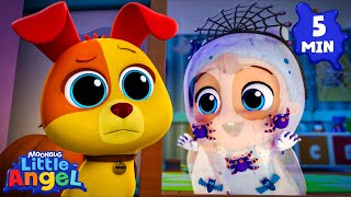 The Halloween GHOST Song | LITTLE ANGEL π | Nursery Rhymes & Lullabies | Baby & Kids Songs
