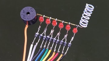 [New] Top 2 Electronics Project | Night Rider LED Chaser with Line Detector