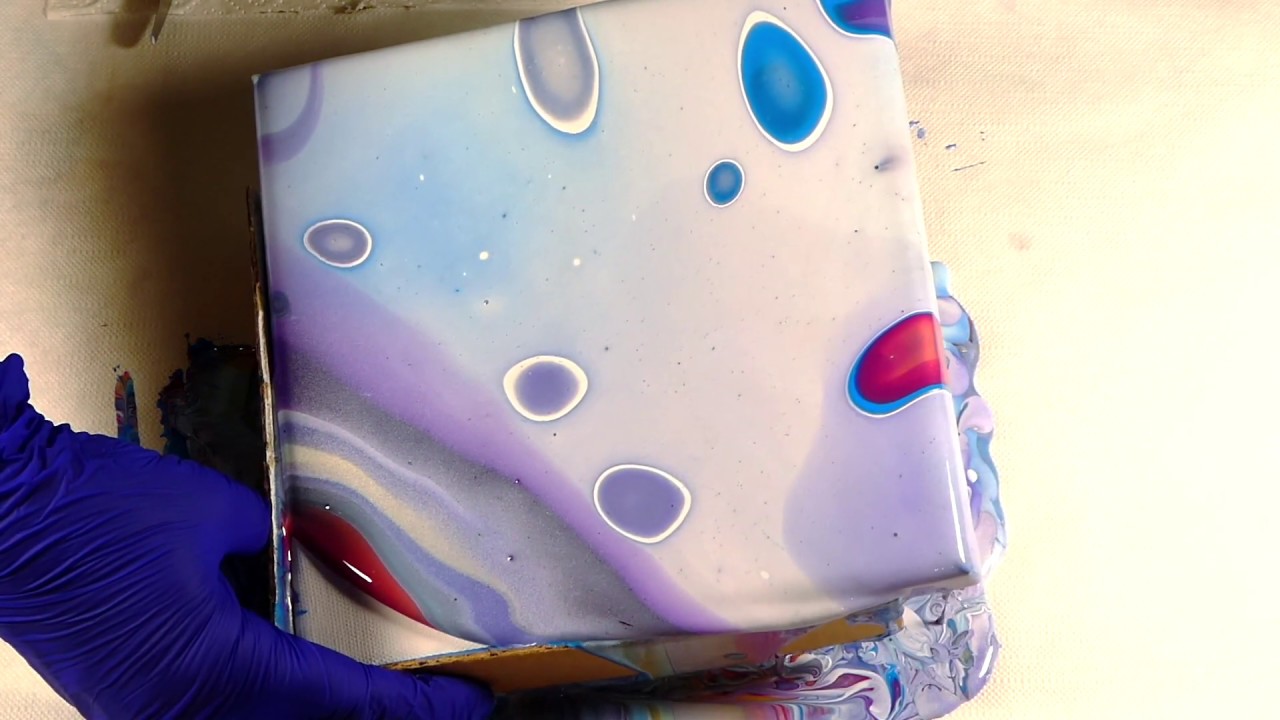 Lace Cells Technique Silicone Acrylic Pour Tutorial Easy