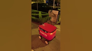 Robot Food Delivery in Los Angles! #robot #ai #technology