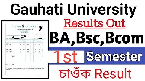 how to check my BA 1st sem results under of guwahati University...