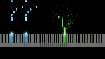 Post Malone & The Weeknd "One Right Now" Piano Synthesia Preview, Sheet Music - Db Major