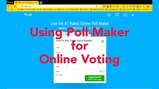 Using Poll-Maker for Online Voting screenshot 5