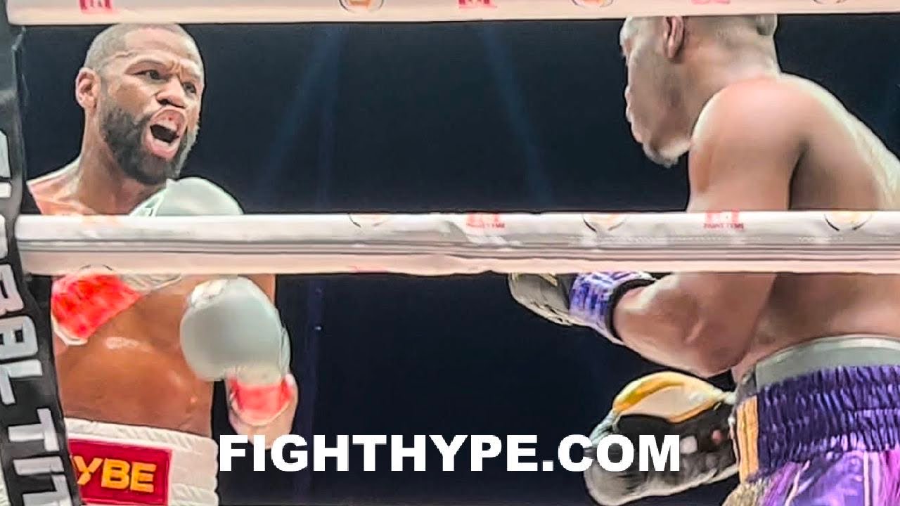 WATCH FLOYD MAYWEATHER TOY WITH and STOP DEJI FROM RINGSIDE HIGHLIGHTS OF MAYWEATHER VS