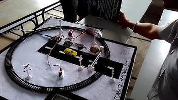 Project of B.Tech , simple project of IR Sensor , automatic rail gate control system