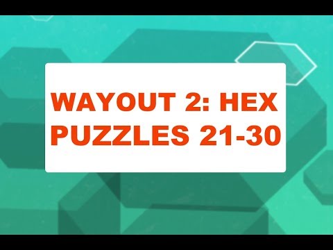WayOut 2 Hex (PC) - Puzzles 21 - 30 (Purple Set 1)
