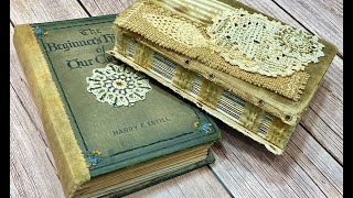 VINTAGE BOOK JOURNALS:  Pt. 18 When Things Dont Always Go As Planned + Open Spine Binding Update