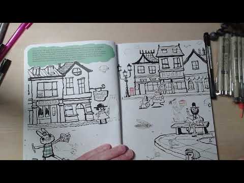 Doodling through Scott C.'s Adventures in Drawing book!