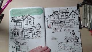 Doodling through Scott C.s Adventures in Drawing book!