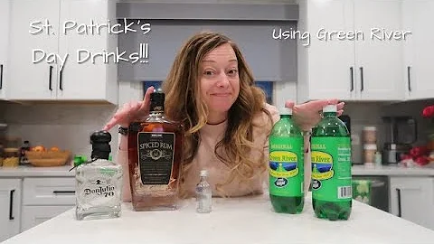 St. Patrick's Day Drink Recipes Using Green River!!!