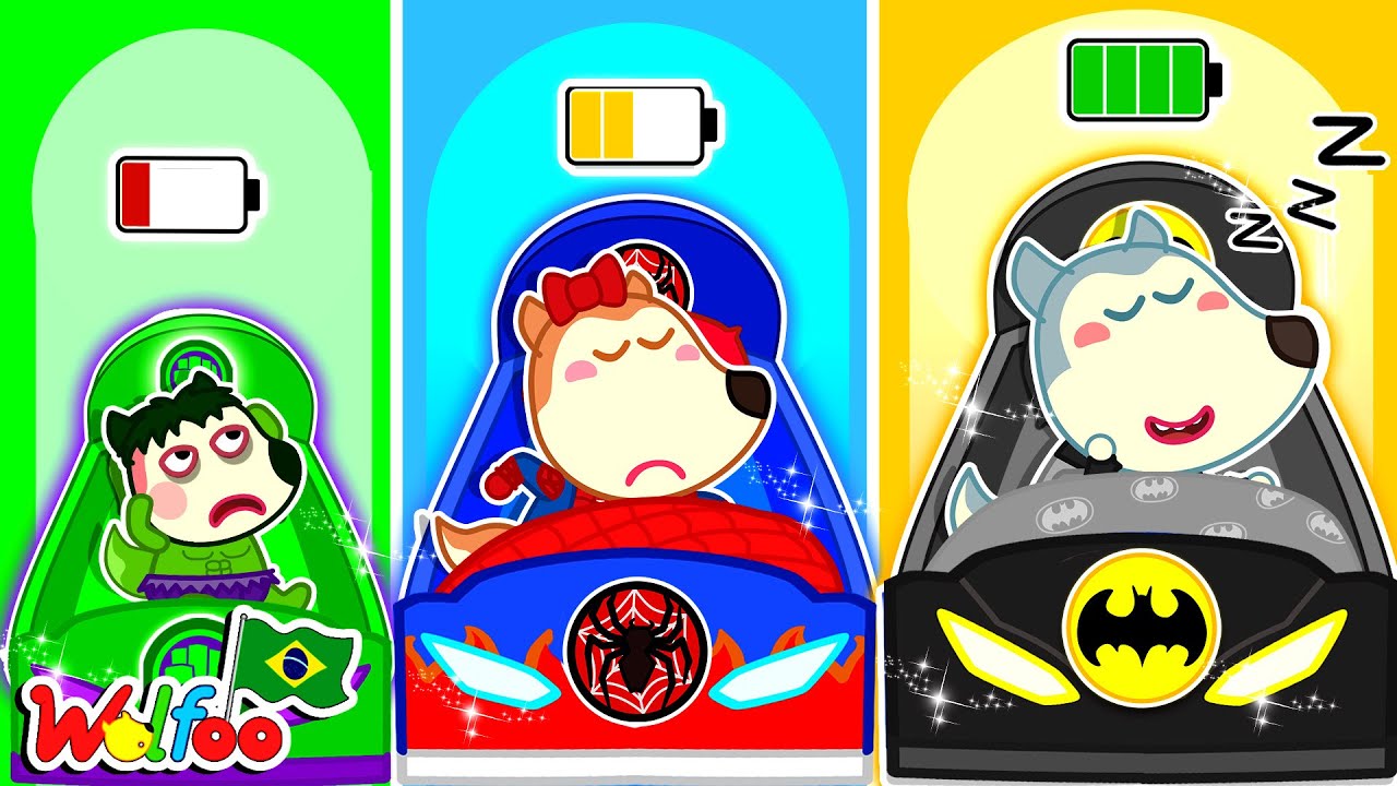 Dez na Cama do Super-herói com Wolfoo - Histórias Engraçadas para Crianças | Wolfoo em Português