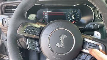 2021 GT500 Tire pressure screen