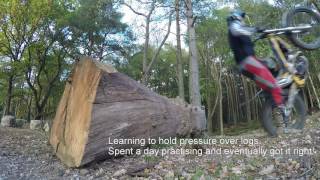 Learning to hold pressure on my Sherco trials bike